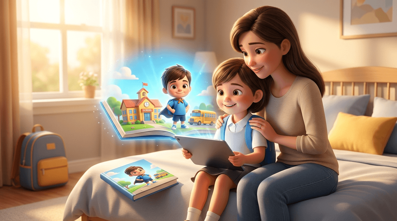 Overcoming First-Day Jitters: Using Personalized Books to Ease Life Transitions for Kids